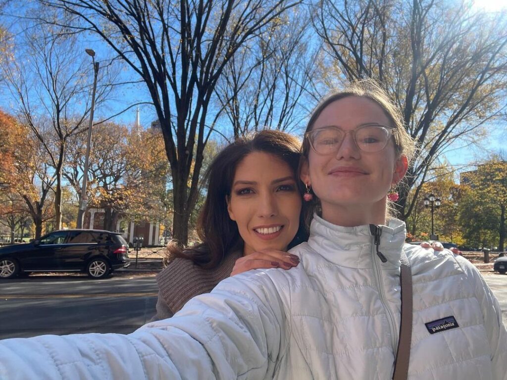 Lynda Lopez with Violet Affleck